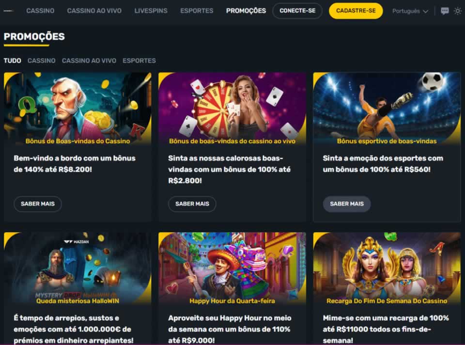 Se você gosta de cassinos, este site oferece uma ótima oportunidade para se divertir. Ao depositar pelo menos R$ 10 para jogar os melhores jogos de cassino, você receberá um bônus de 150% até R$ 1.500.